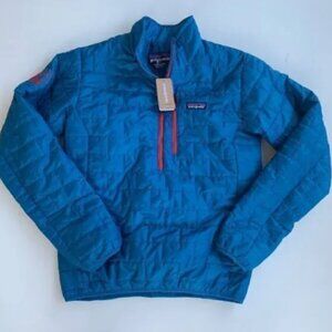 Patagonia Men XS Nano Puff Pullover Blue 1/4 PrimaLoft 84022 Jimmy Fallon NWT